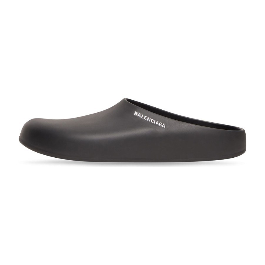 Balenciaga Rubber Clog Sandals Black