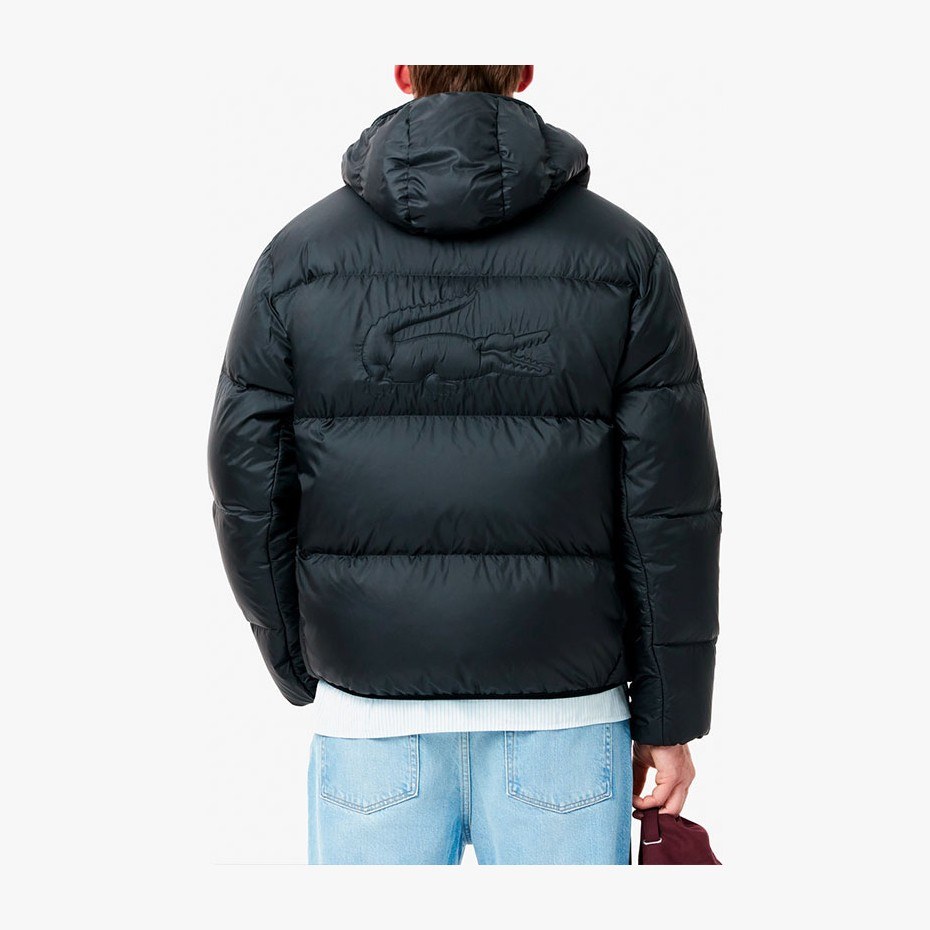 Lacoste Hooded Down Jacket Black