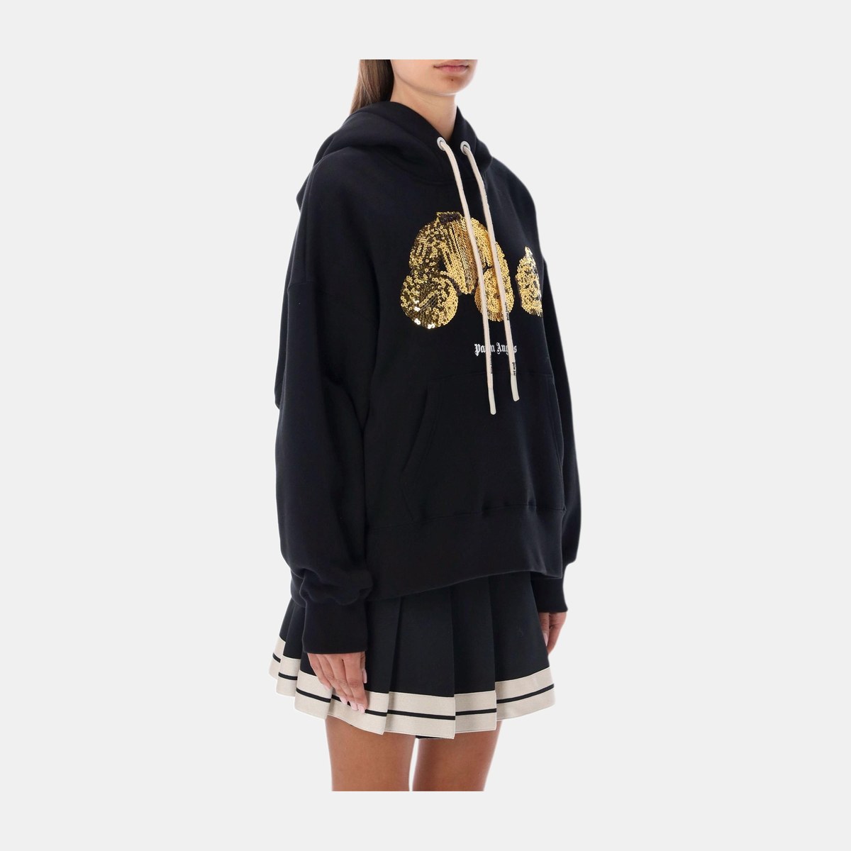 Palm Angels Bear Hoodie Black