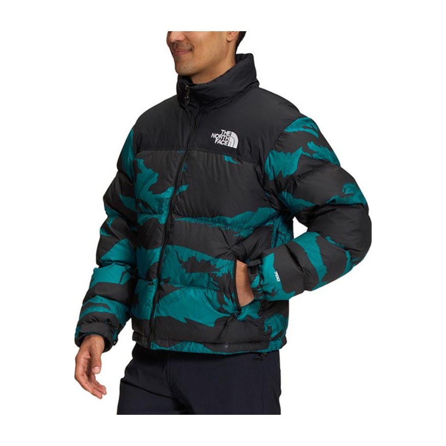 The North Face Retro Nuptse Jacket Blue Black