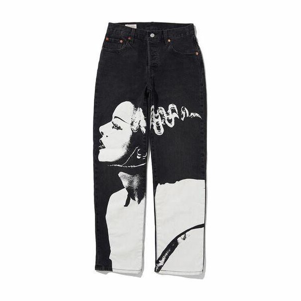 Levis Straight Jeans Black