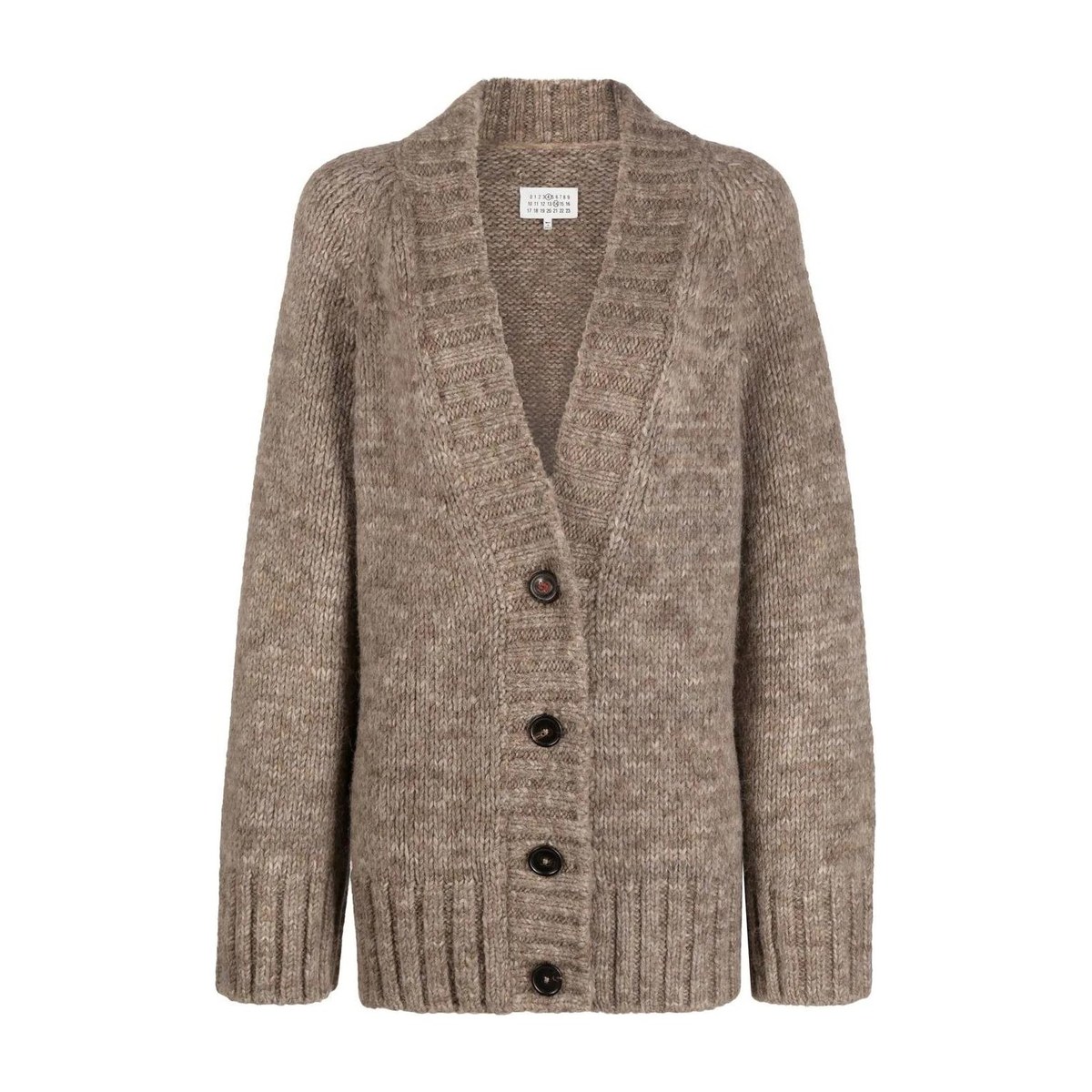 Maison Margiela V-Neck Cardigan Brown