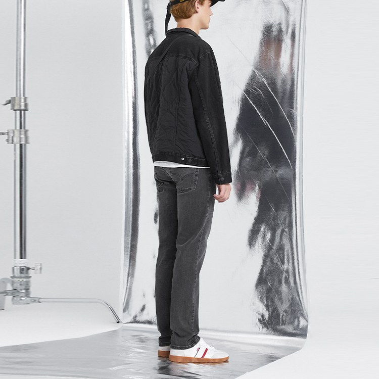 Levi's Straight Jeans Black Grey