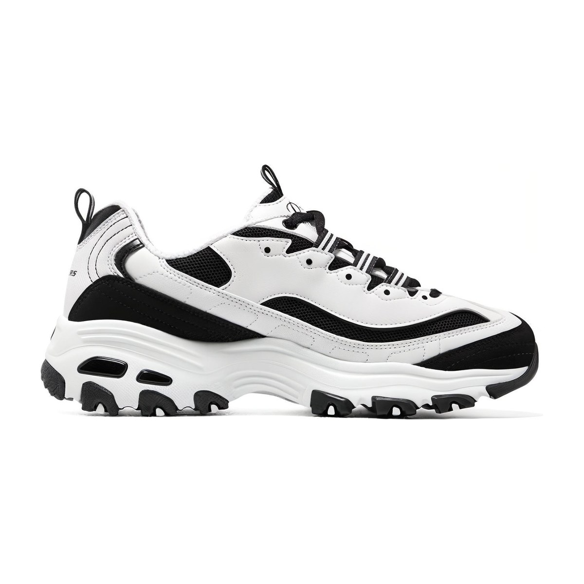Skechers D'LITES Panda White Black