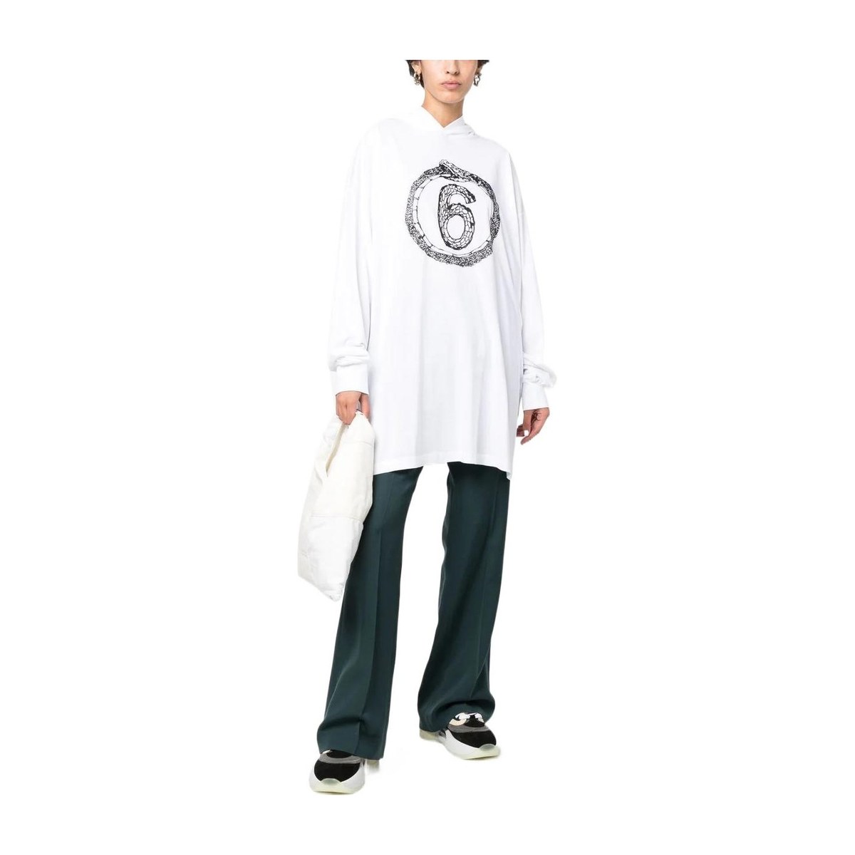 MM6 Maison Margiela Hoodie White