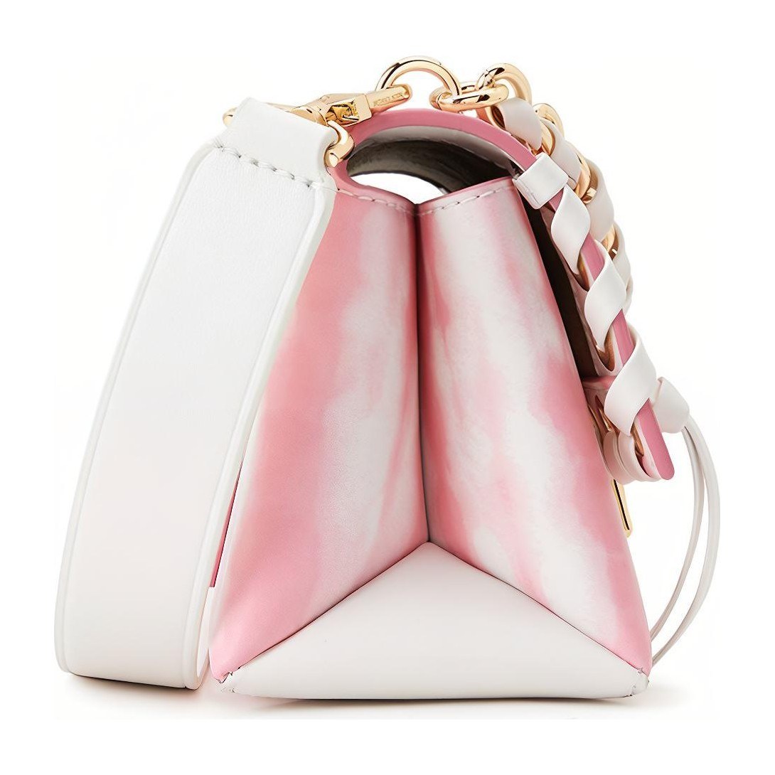 Michael Kors Cece Small Chain Shoulder Bag Pink White