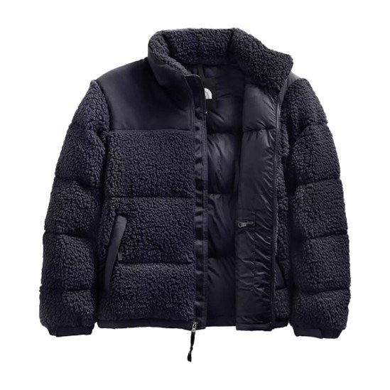 The North Face Logo Puffer Jacket Navy