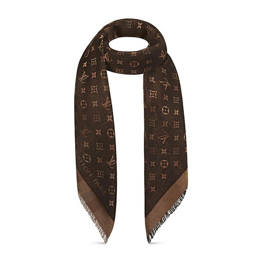 Louis Vuitton LV So Shine Scarf Brown