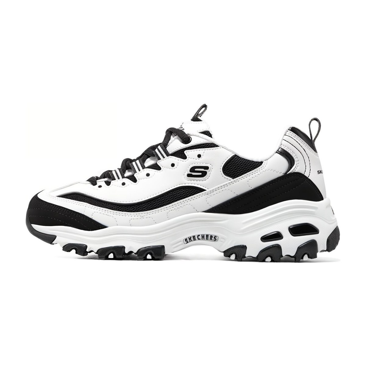 Skechers D'LITES Panda White Black