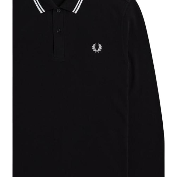 Fred Perry Long Sleeve Polo Black