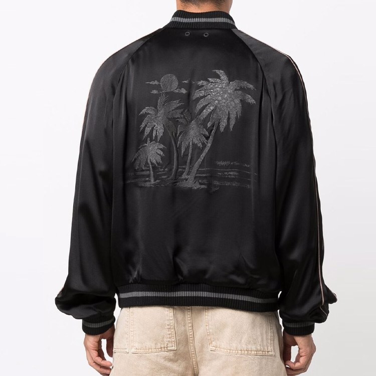 Palm Angels x Team Wang Bomber Jacket Black