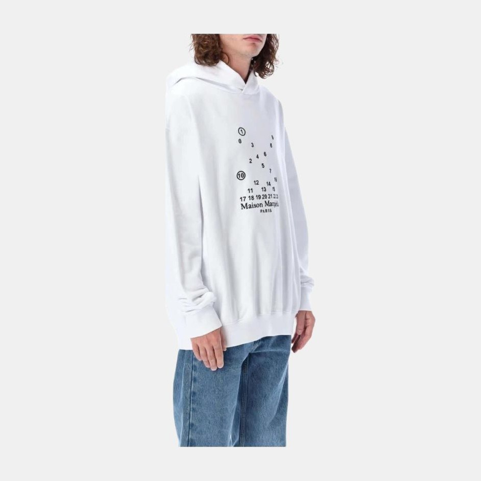 Maison Margiela FW22 Digital Cross Hoodie White