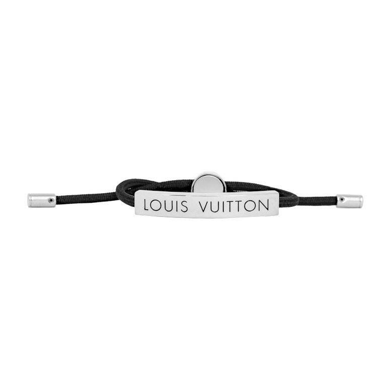 Louis Vuitton LV Space Adjustable Brass Bracelet Black