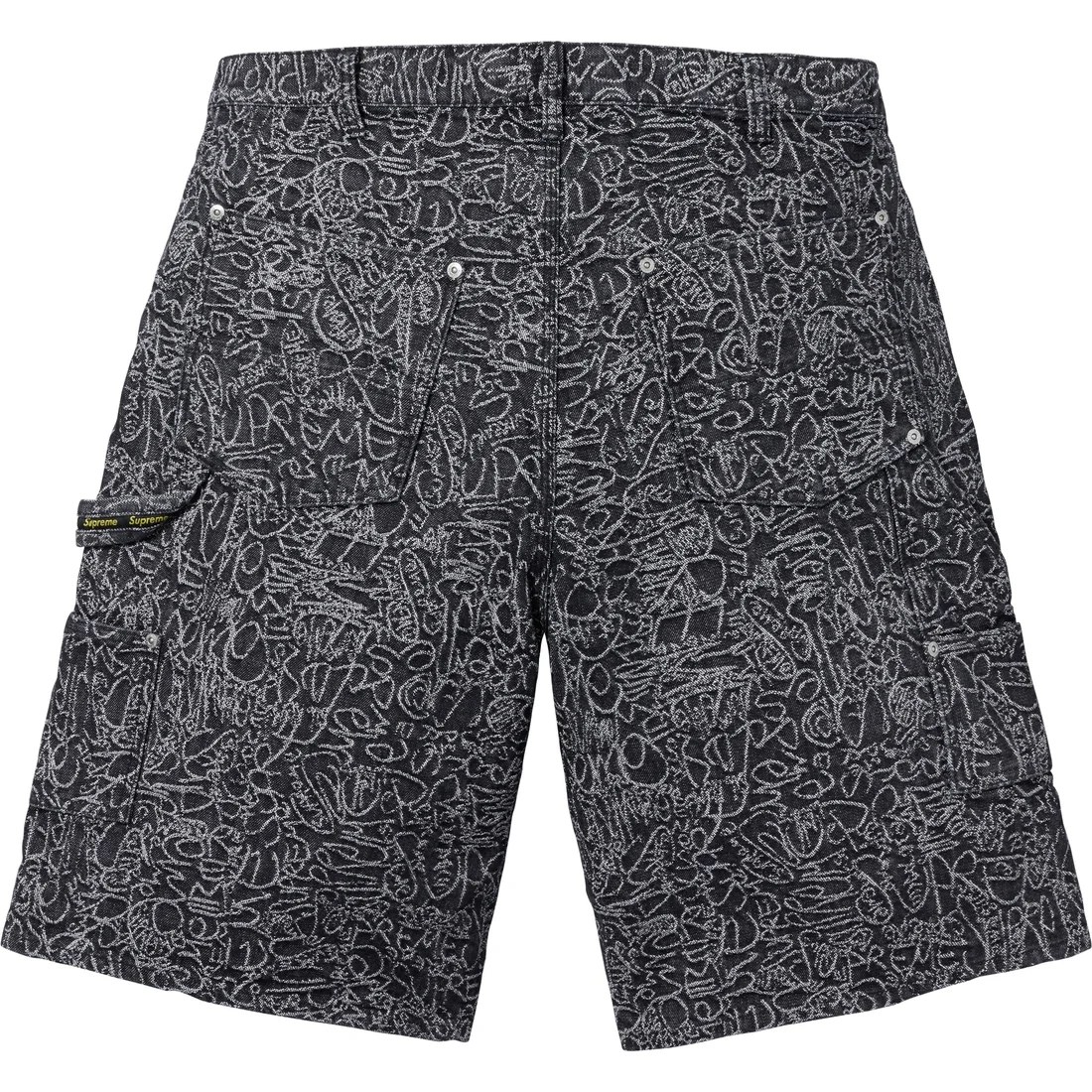 Supreme SS25 Handwriting Double Knee Denim Short