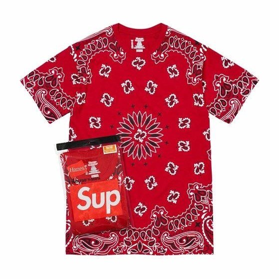 Supreme x Hanes Bandana Tagless Tees