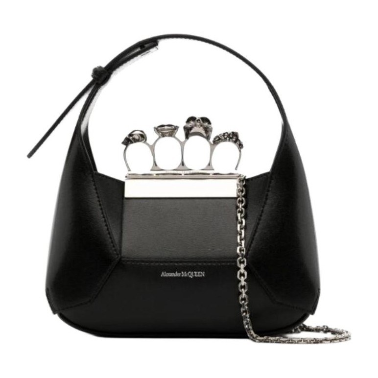 Alexander McQueen Jewelled Mini Hobo Bag