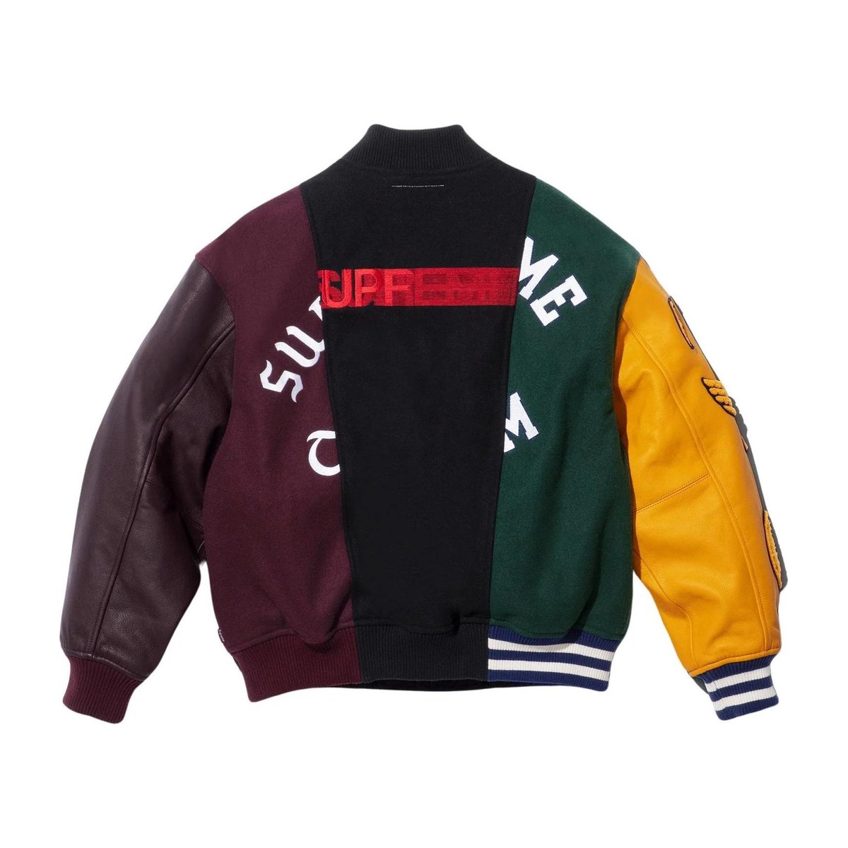 Supreme x MM6 Maison Margiela Split Varsity Jacket