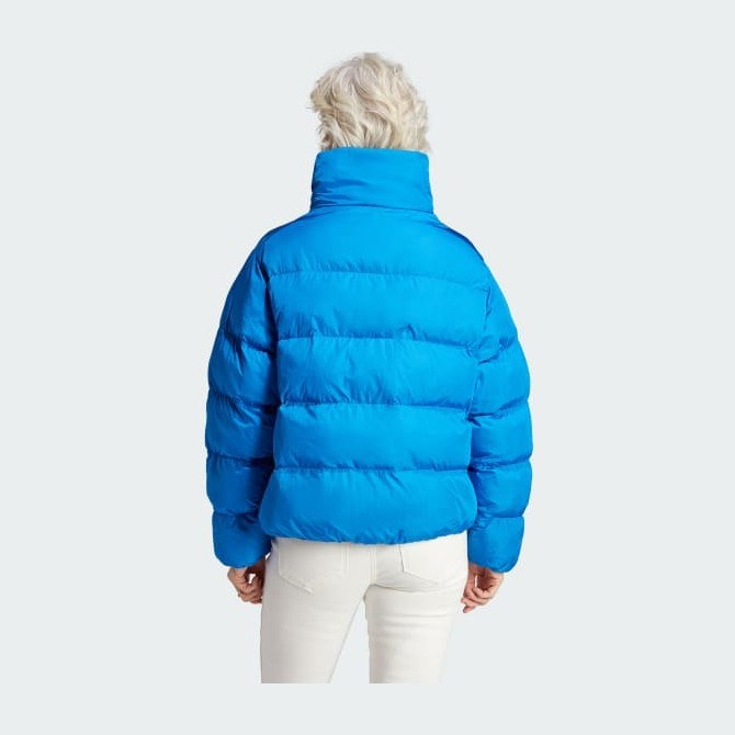 adidas Originals Short Vegan Puffer Jacket Blue