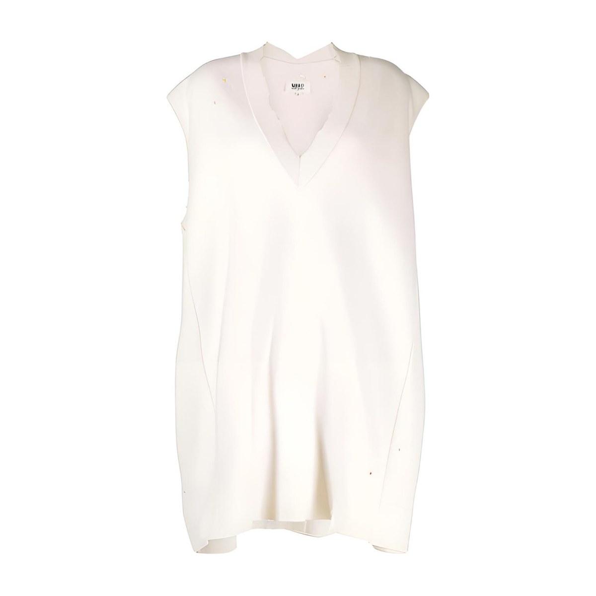 MM6 Maison Margiela V-Neck Sleeveless Sweater White