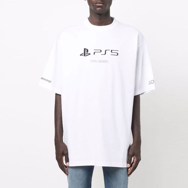 Balenciaga x PlayStation PS5 T-Shirt White