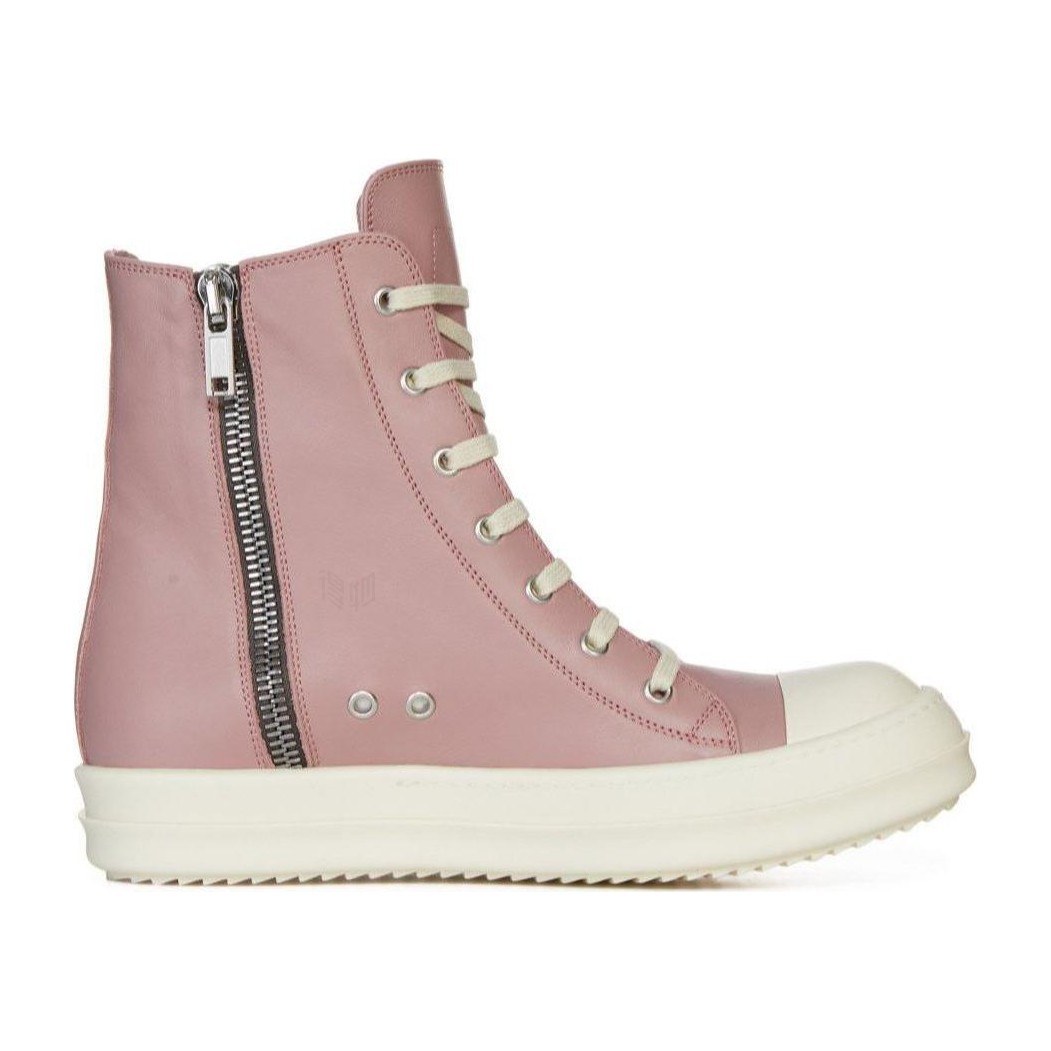 RICK OWENS RO High Top Sneakers Pink