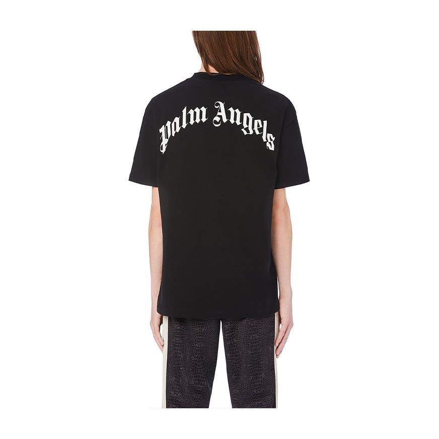 Palm Angels Crocodile Print T-Shirt Black