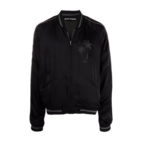Palm Angels x Team Wang Bomber Jacket Black