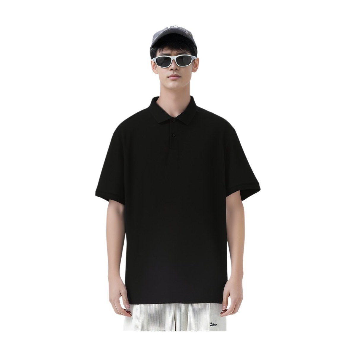 Massimo Dutti Polo Shirt Black