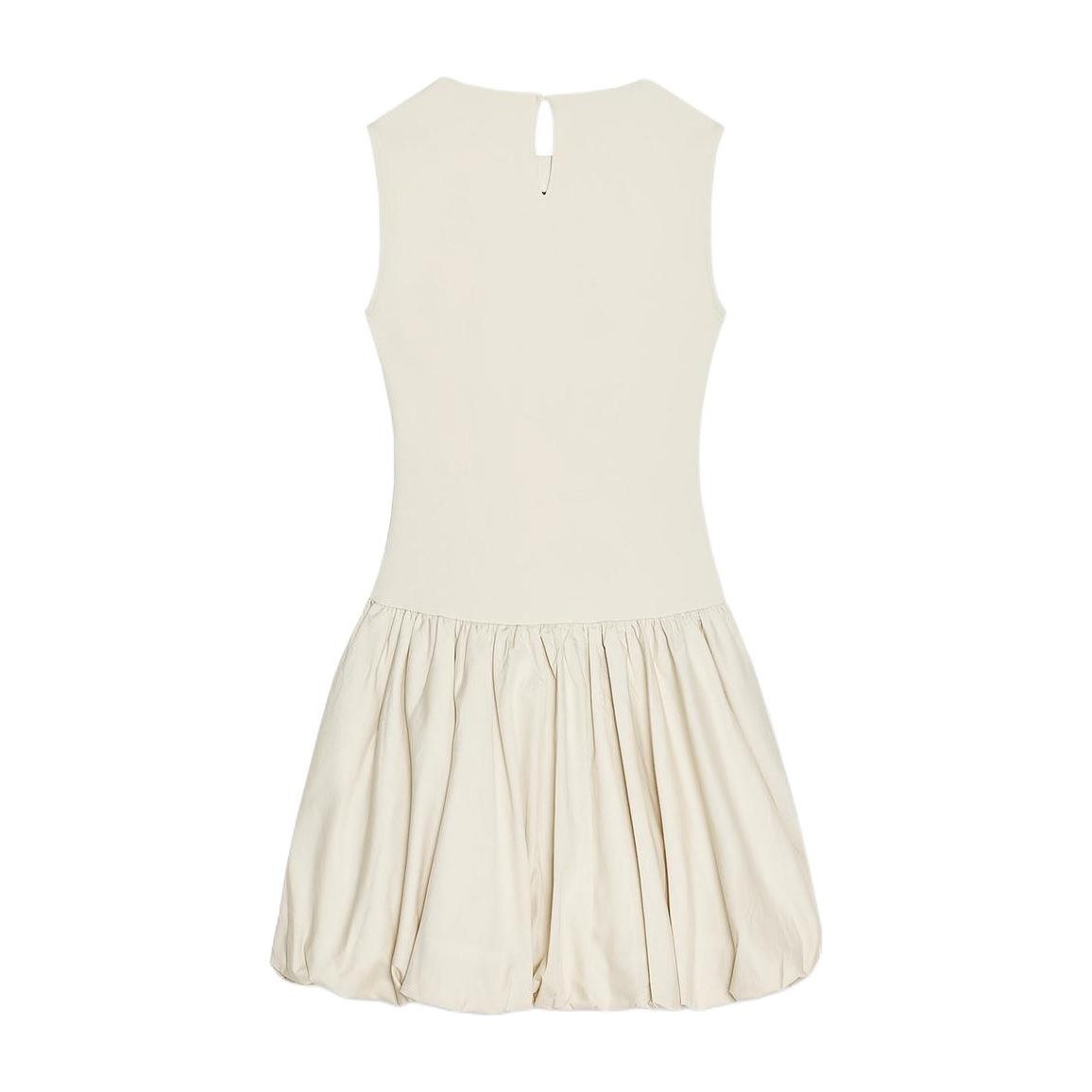 ZARA Sleeveless Knit Dress Beige