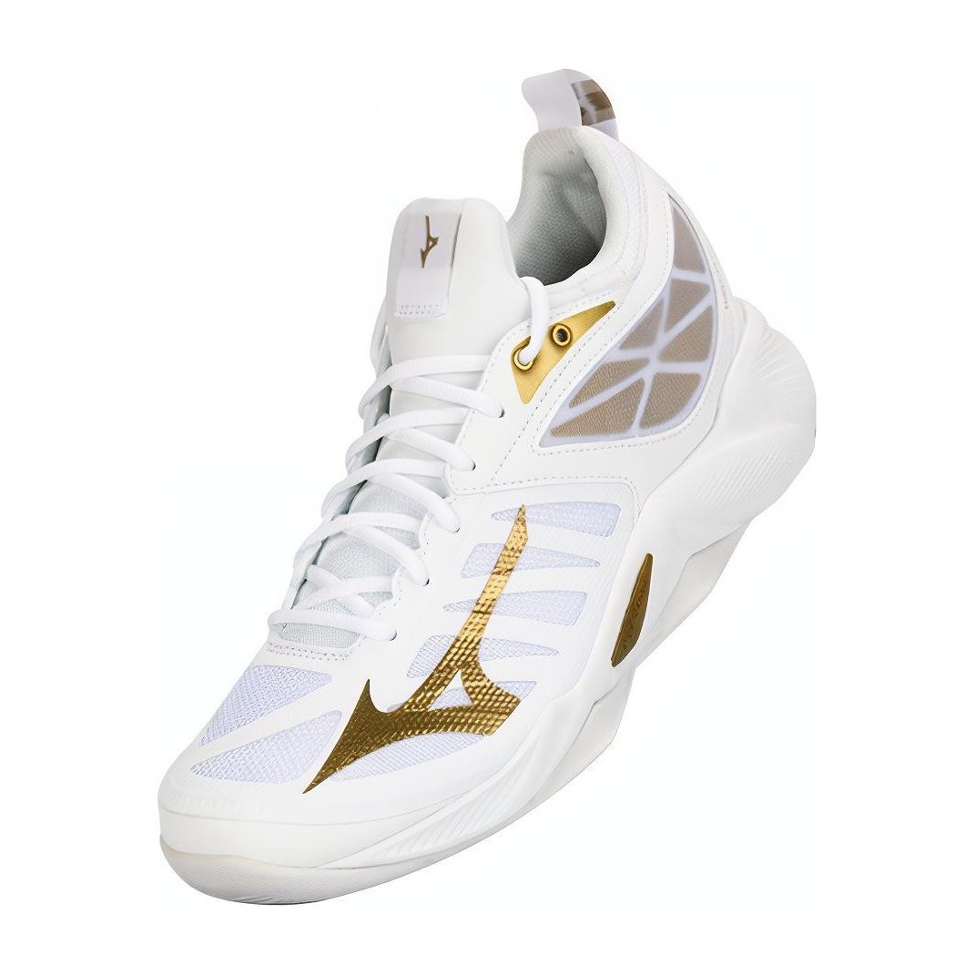 Mizuno Wave Dimension White Gold