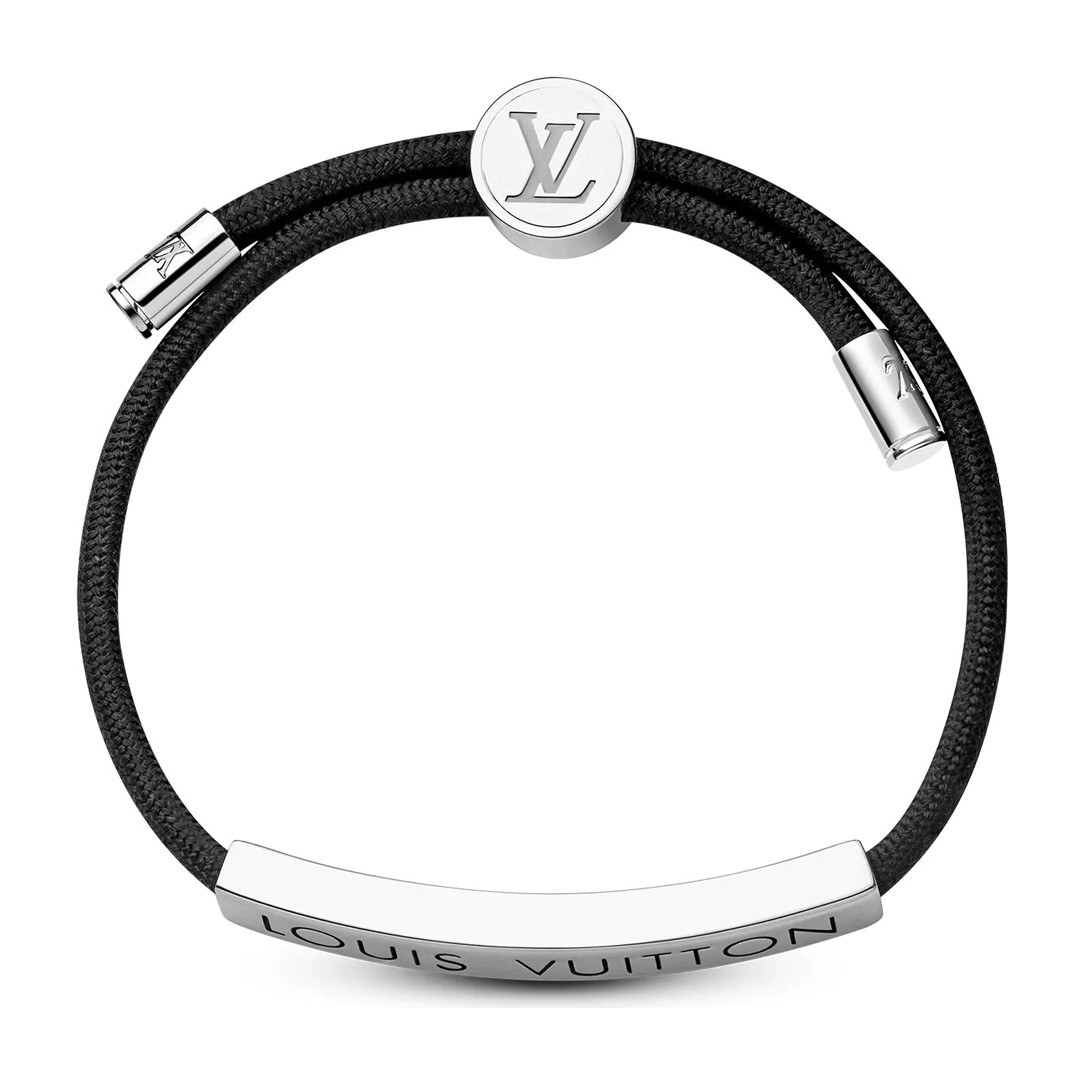 Louis Vuitton LV Space Adjustable Brass Bracelet Black