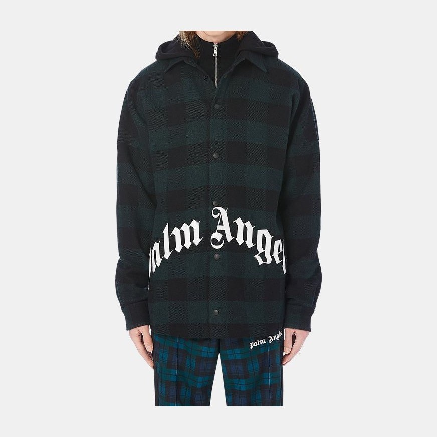 Palm Angels Hooded Jacket Deep Green