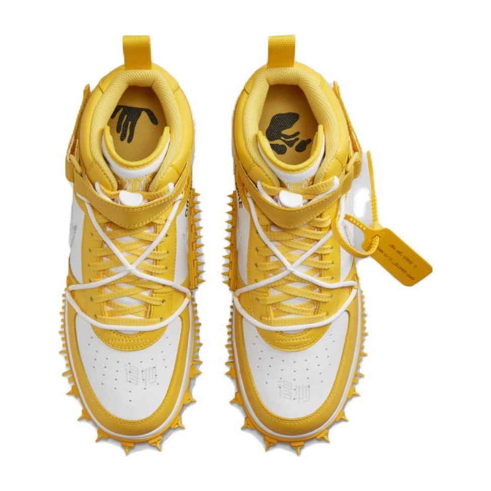 Nike Air Force 1 Mid "White and Varsity Maize"
