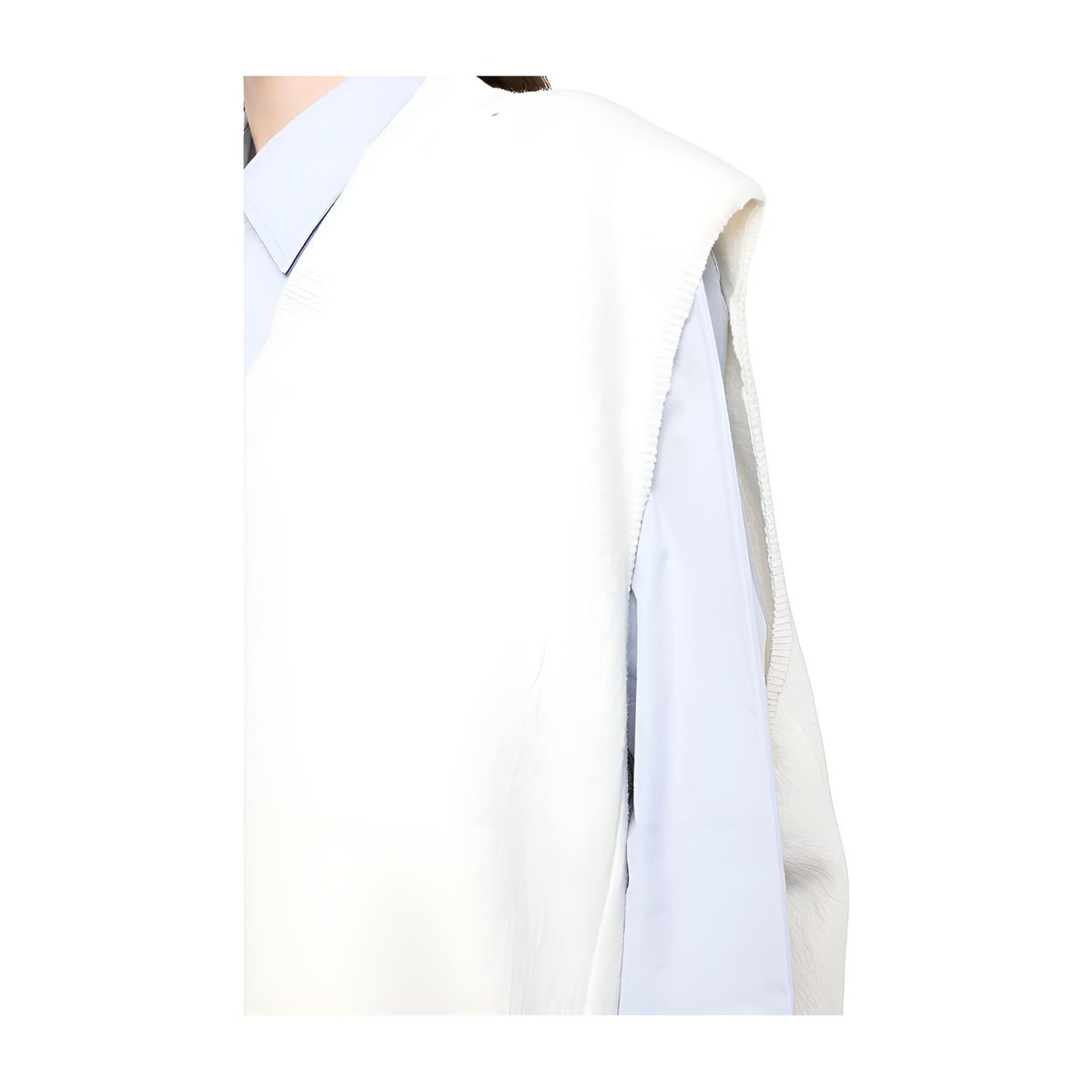MM6 Maison Margiela V-Neck Sleeveless Sweater White