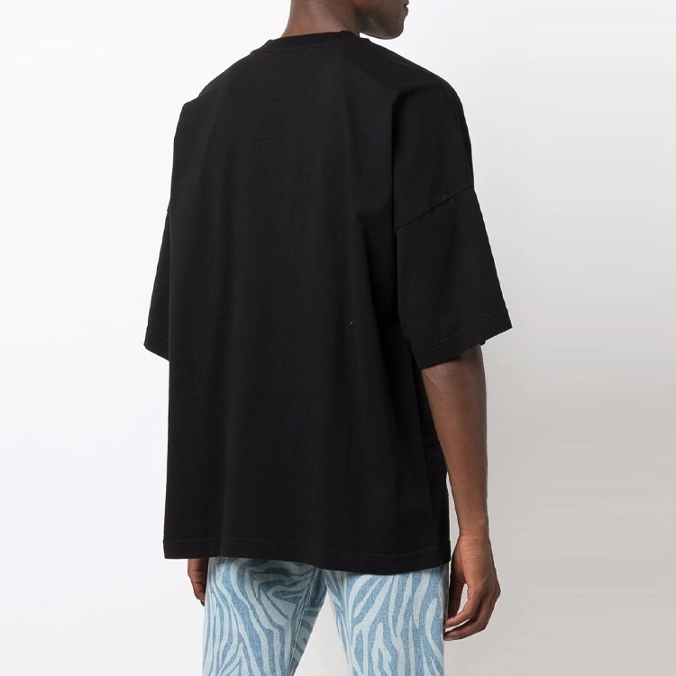 Palm Angels Heart Print T-Shirt Black