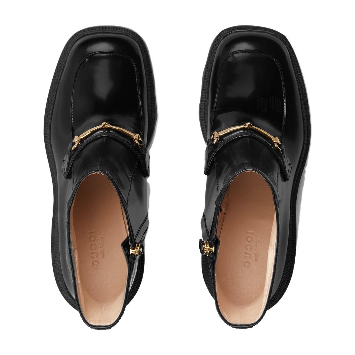 Gucci Leather Ankle Boots Black