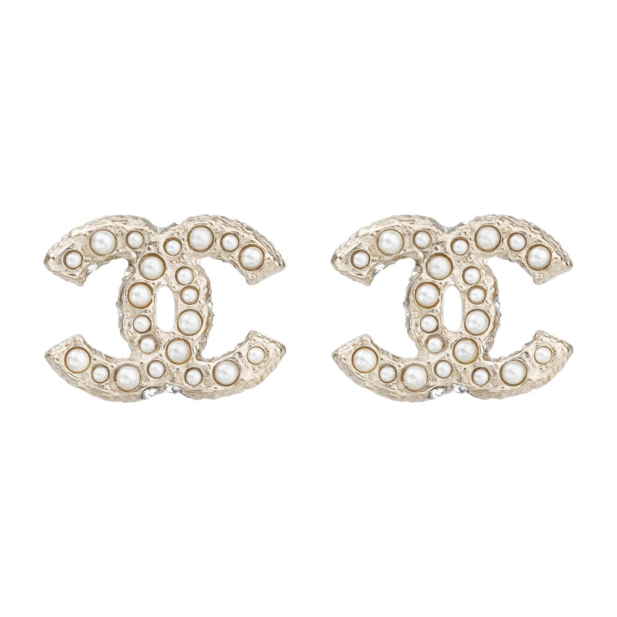 Chanel Pearl Double C Earrings