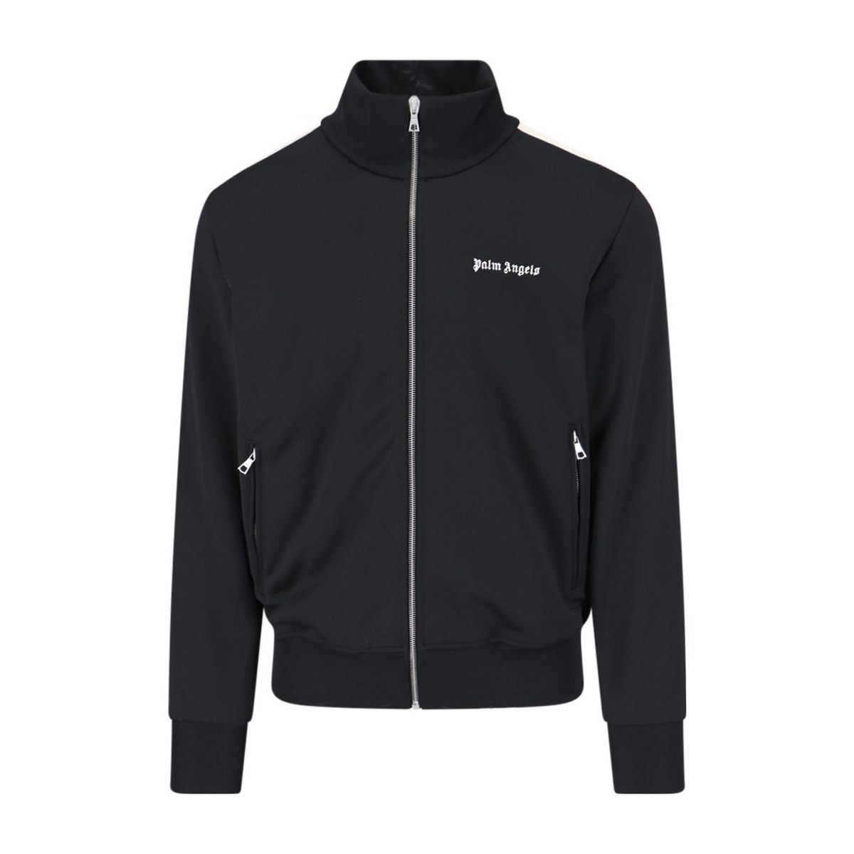 Palm Angels SS23 Letter Logo Zip Jacket Black