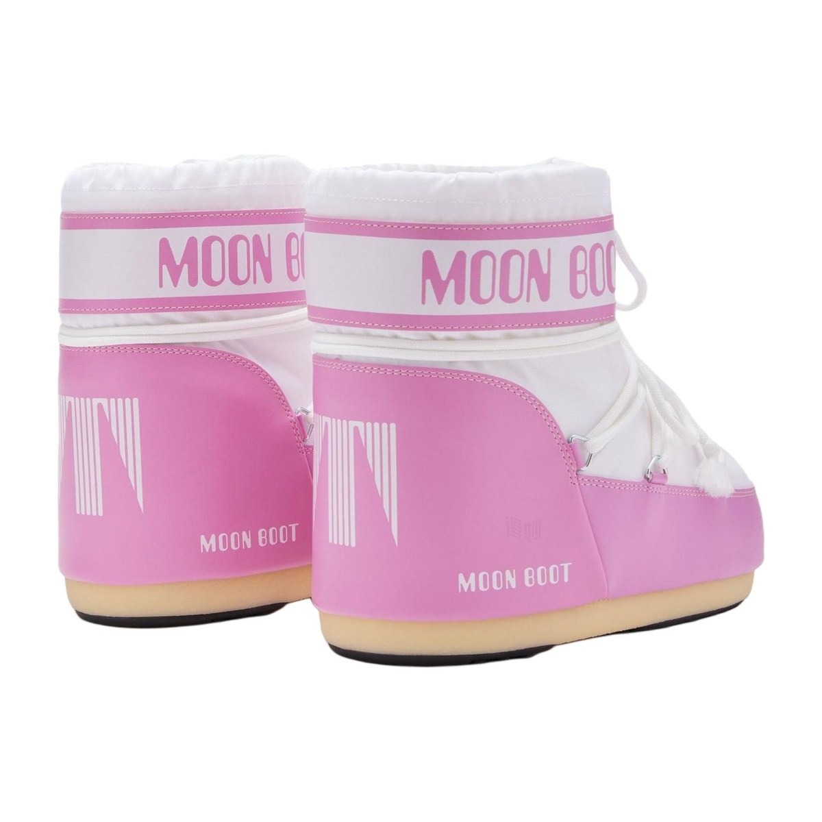Moon Boot Icon Lace-Up Pink White