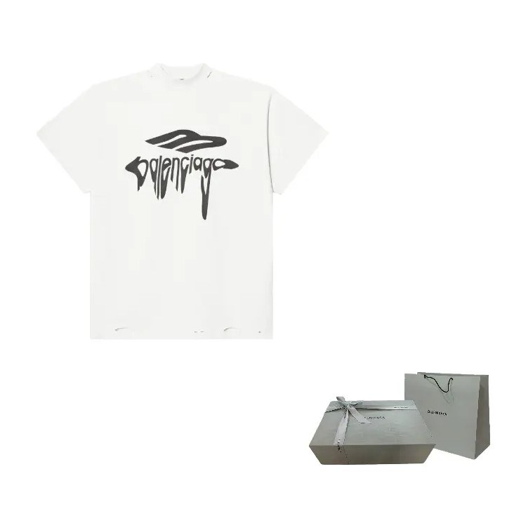 Balenciaga SS25 Logo T-Shirt White