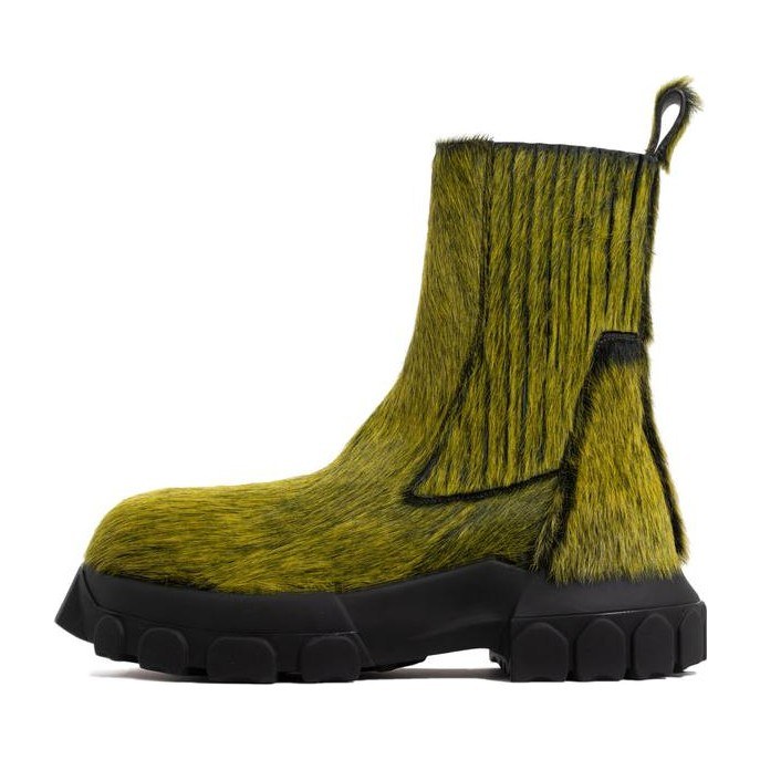 Rick Owens DRKSHDW Chelsea Boots Green