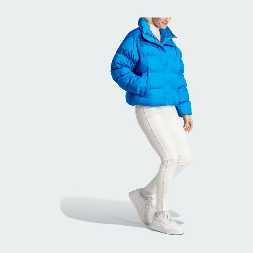 adidas Originals Short Vegan Puffer Jacket Blue