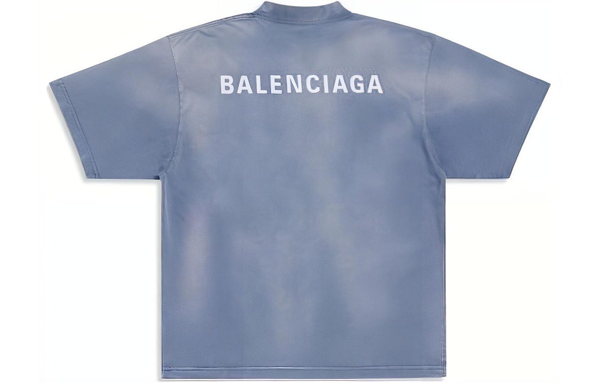 Balenciaga FW23 Blue White Tee