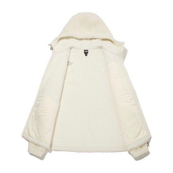 The North Face Logo Fleece Hoodie Beige