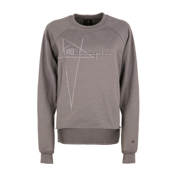 Rick Owens x Champion Logo Embroidered Crewneck Sweatshirt
