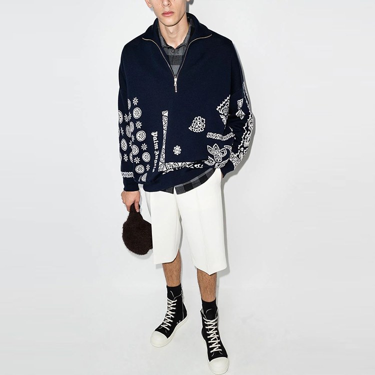 Palm Angels Cardigan Blue
