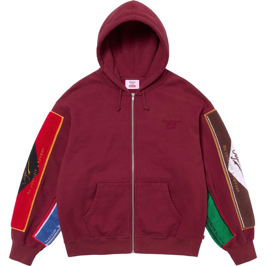 Supreme x Martine Rose Towel Zip Up Hooded Sweatshirt