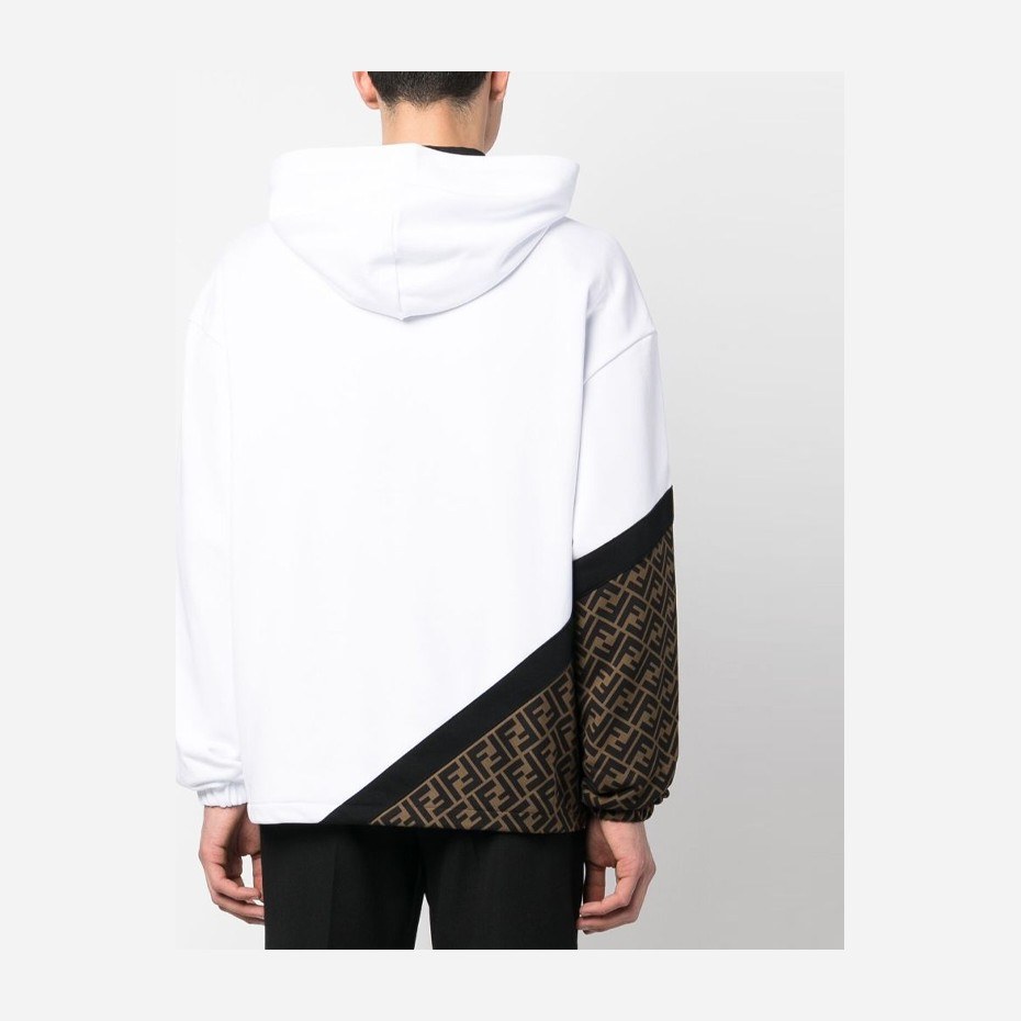 Fendi SS23 Logo Hoodie White