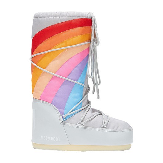 Moon Boot Rainbow Grey