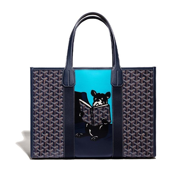GOYARD Villette Tote Bag Navy Blue